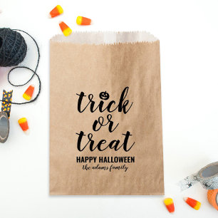 Sachets En Papier Trace ou traitement Script moderne Halloween perso