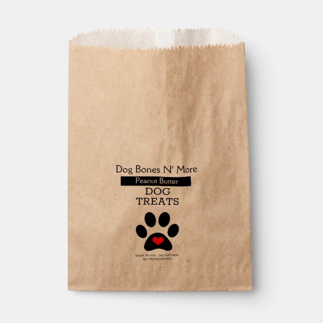 Sachets En Papier Traitement artisanal du chien (Devant)