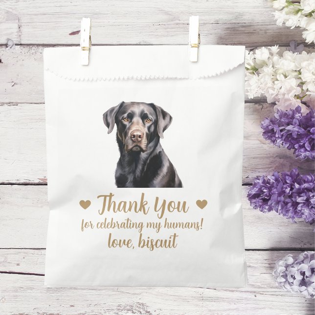 Sachets En Papier Traitement de chien Mariage Faveur Sac (Créateur téléchargé)