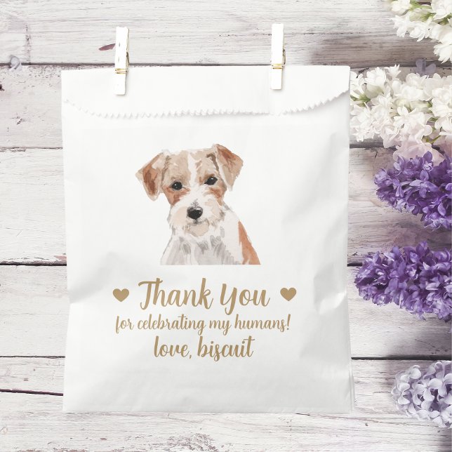 Sachets En Papier Traitement de chien Mariage Faveur Sac (Créateur téléchargé)