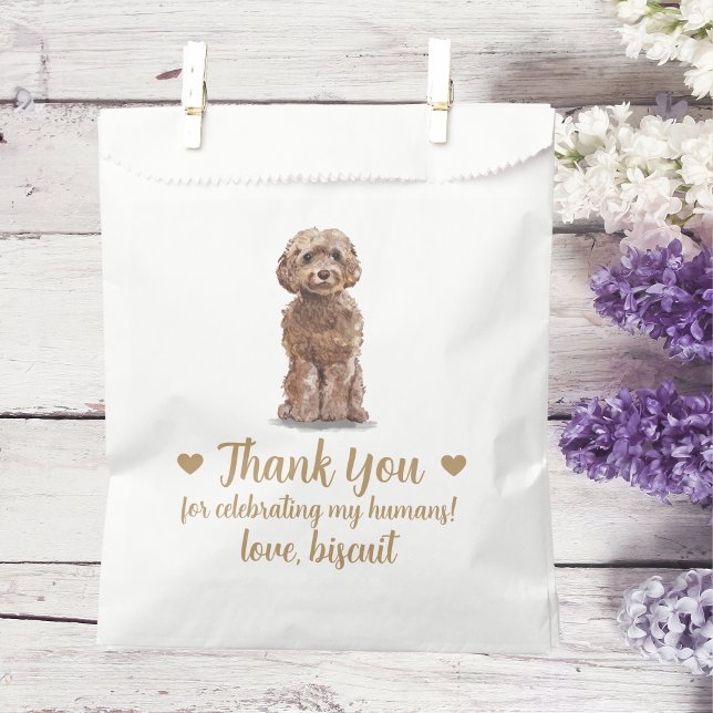 Sachets En Papier Traitement de chien Mariage Faveur Sac (Créateur téléchargé)