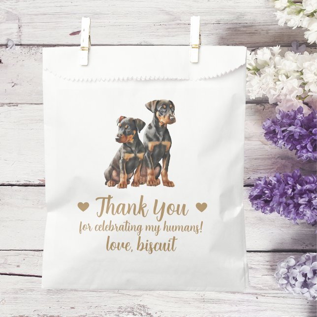 Sachets En Papier Traitement de chien Mariage Faveur Sac (Créateur téléchargé)