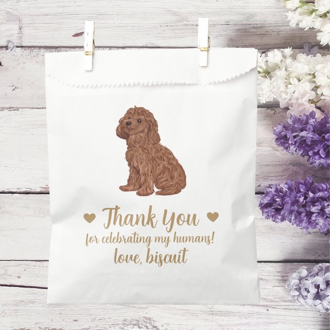 Sachets En Papier Traitement de chien Mariage Faveur Sac (Créateur téléchargé)