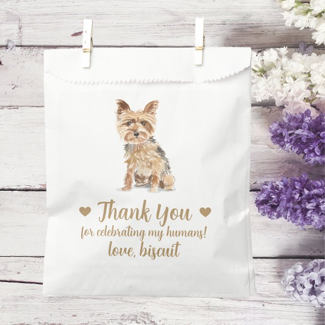 Sachets En Papier Traitement de chien Mariage Faveur Sac (Créateur téléchargé)