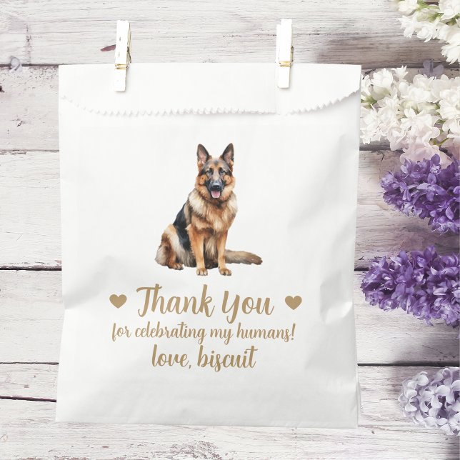 Sachets En Papier Traitement de chien Mariage Faveur Sac (Créateur téléchargé)