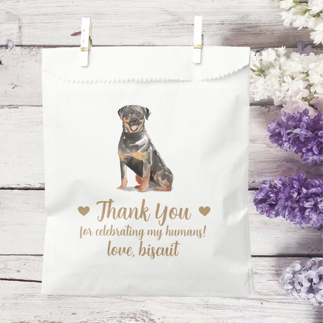 Sachets En Papier Traitement de chien Mariage Faveur Sac (Créateur téléchargé)