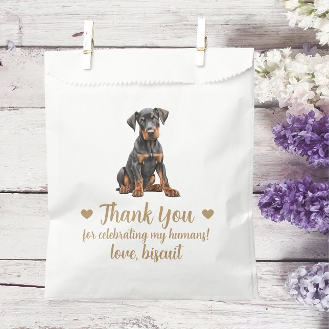 Sachets En Papier Traitement de chien Mariage Faveur Sac (Créateur téléchargé)