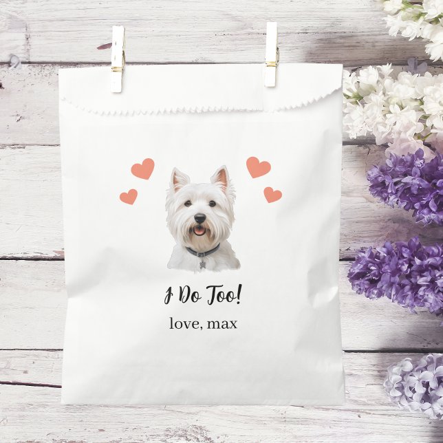Sachets En Papier Traitement de chien Mariage Faveur Sac (Créateur téléchargé)