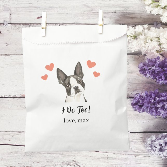 Sachets En Papier Traitement de chien Mariage Faveur Sac (Créateur téléchargé)