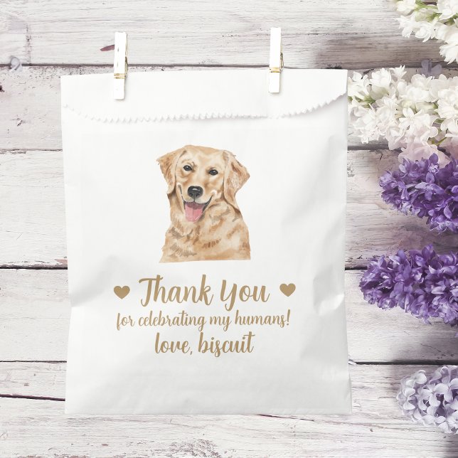 Sachets En Papier Traitement de chien Mariage Faveur Sac (Créateur téléchargé)
