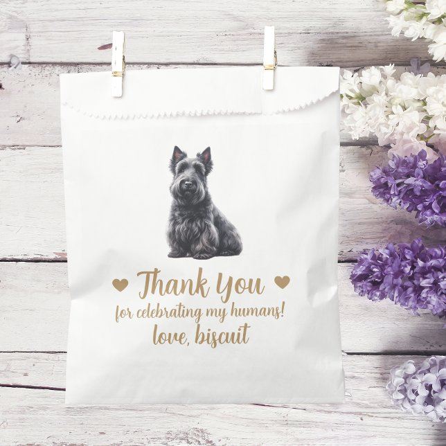Sachets En Papier Traitement de chien Mariage Faveur Sac (Créateur téléchargé)