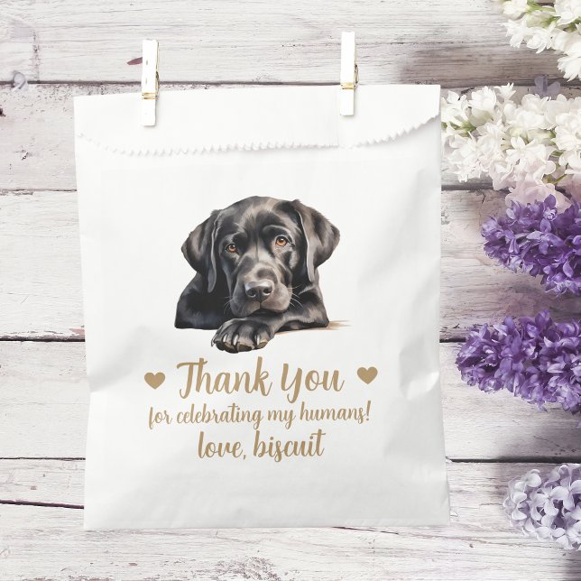 Sachets En Papier Traitement de chien Mariage Faveur Sac (Créateur téléchargé)