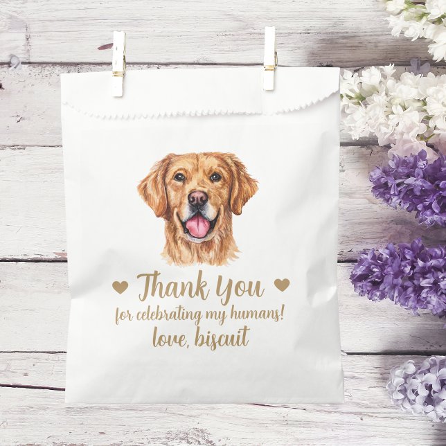 Sachets En Papier Traitement de chien Mariage Faveur Sac (Créateur téléchargé)