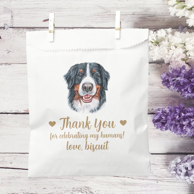 Sachets En Papier Traitement de chien Mariage Faveur Sac (Créateur téléchargé)