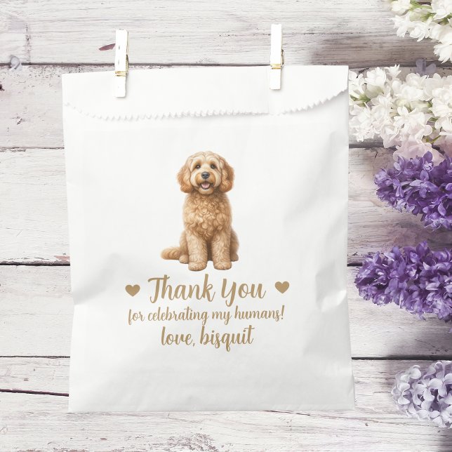 Sachets En Papier Traitement de chien Mariage Faveur Sac (Créateur téléchargé)