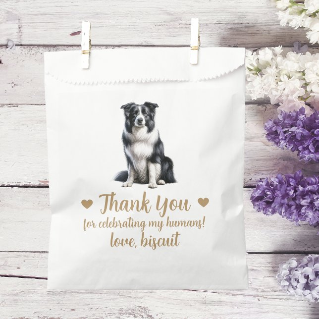 Sachets En Papier Traitement de chien Mariage Faveur Sac (Créateur téléchargé)