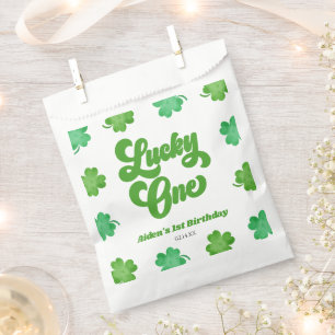 Sachets En Papier Trèfle Chanceux Vert Shamrock Fête d'anniversaire