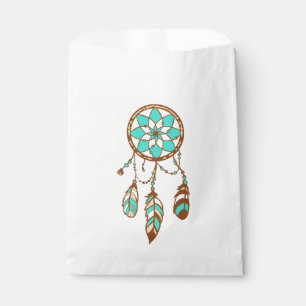 Sachets En Papier Tribal Dream Catcher Native American Boho Mariage