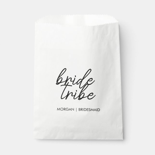 Sachets En Papier Tribe de mariée | Bachelorette Moderne (Devant)