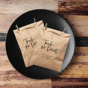 Sachets En Papier Trick and treat   Happy Halloween