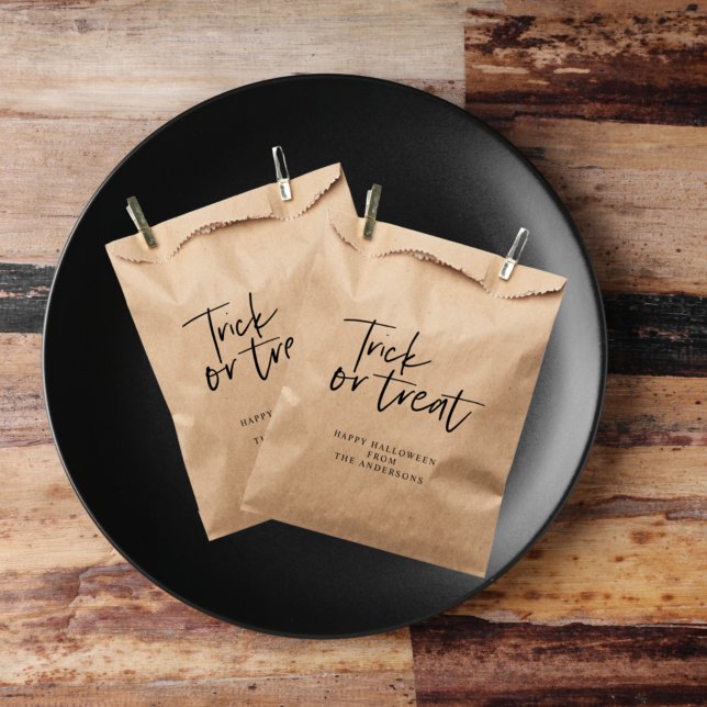 Sachets En Papier Trick and treat | Happy Halloween (Créateur téléchargé)