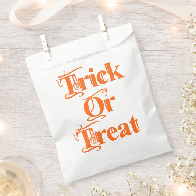 Sachets En Papier Trick éffrayant ou traiter Cobweb Letters (Coupé)