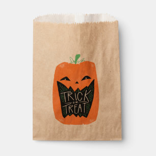 Sachets En Papier Trick ou traitement Citrouille Halloween Treat