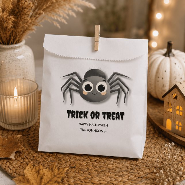 Sachets En Papier Trick ou traitement d'Halloween - Design d'araigné (Créateur téléchargé)