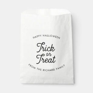 Sachets En Papier Trick ou traitement minimaliste moderne