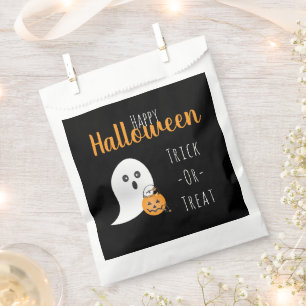 Sachets En Papier Trick Ou Traiter Happy Halloween Ghost Éffrayant