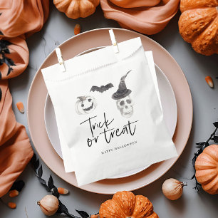 Sachets En Papier Tricoter ou traiter éffrayant   Parti Halloween