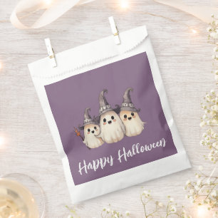 Sachets En Papier Trois fantômes dans des chapeaux de sorcière Joyeu