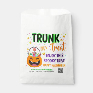 Sachets En Papier Tronc ou traitement Halloween QR Code traitement