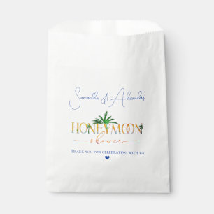Sachets En Papier Tropical Beach Sunset Honeymoon Fund Couple Douche