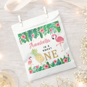 Sachets En Papier Tropical Summer Beach Luau Girls 1er anniversaire