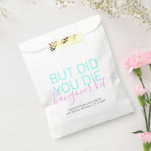 Sachets En Papier Trousse de secours pour hangover Neon Bachelorette