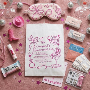 Sachets En Papier Trousse de Survie pour l'Enterrement de Vie de Jeu