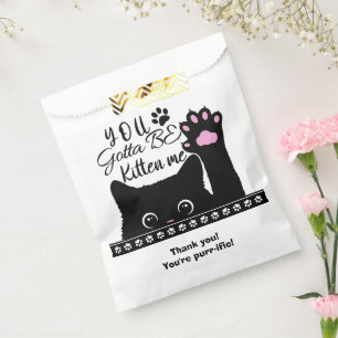 Sachets En Papier Tu Dois Être Kitten Me Chat Anniversaire Merci