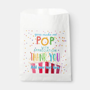 Sachets En Papier tu me fais éclater merci popcorn bénévole