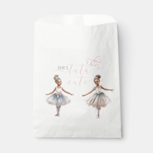 Sachets En Papier Tutu Cute Elegant Ballerina Aquarelle Anniversaire (Devant)