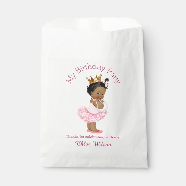 Sachets En Papier Tutu Cute Ethnic Ballerina Anniversaire Princesse (Devant)