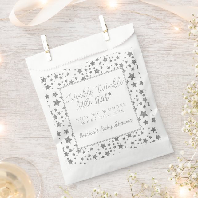 Sachets En Papier Twink, Twinkle Little Star Baby shower (Coupé)