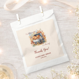 Sachets En Papier Un Baby shower Automne Un Peu Citrouille   Neutre 