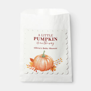 Sachets En Papier Un Baby shower Un Peu Citrouille Automne Rustique 