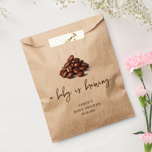 Sachets En Papier Un bébé brasse du Baby shower (Scellé)