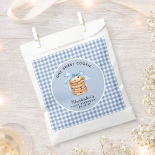 Sachets En Papier Un biscuit doux premier garçon Anniversaire