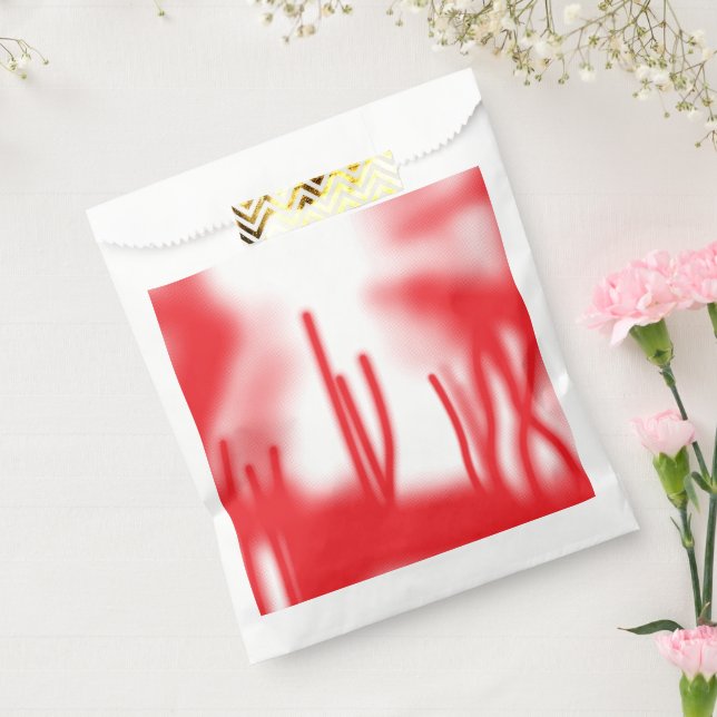 Sachets En Papier Un design graphique avec sha rouge et orange audac (Scellé)