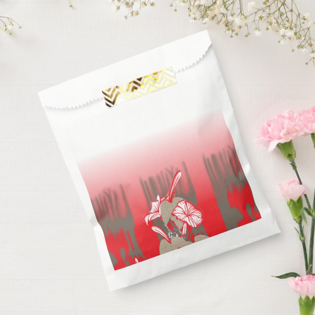 Sachets En Papier Un design graphique dynamique présente un motif ro (Scellé)