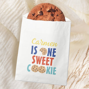 Sachets En Papier Un doux biscuit coloré premier anniversaire