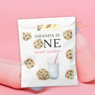 Sachets En Papier Un gâteau et du lait pour un premier anniversaire